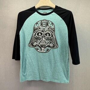 Star Wars Darth Vader Sugar Skull Shirt Mens L / Womens Unisex Raglan